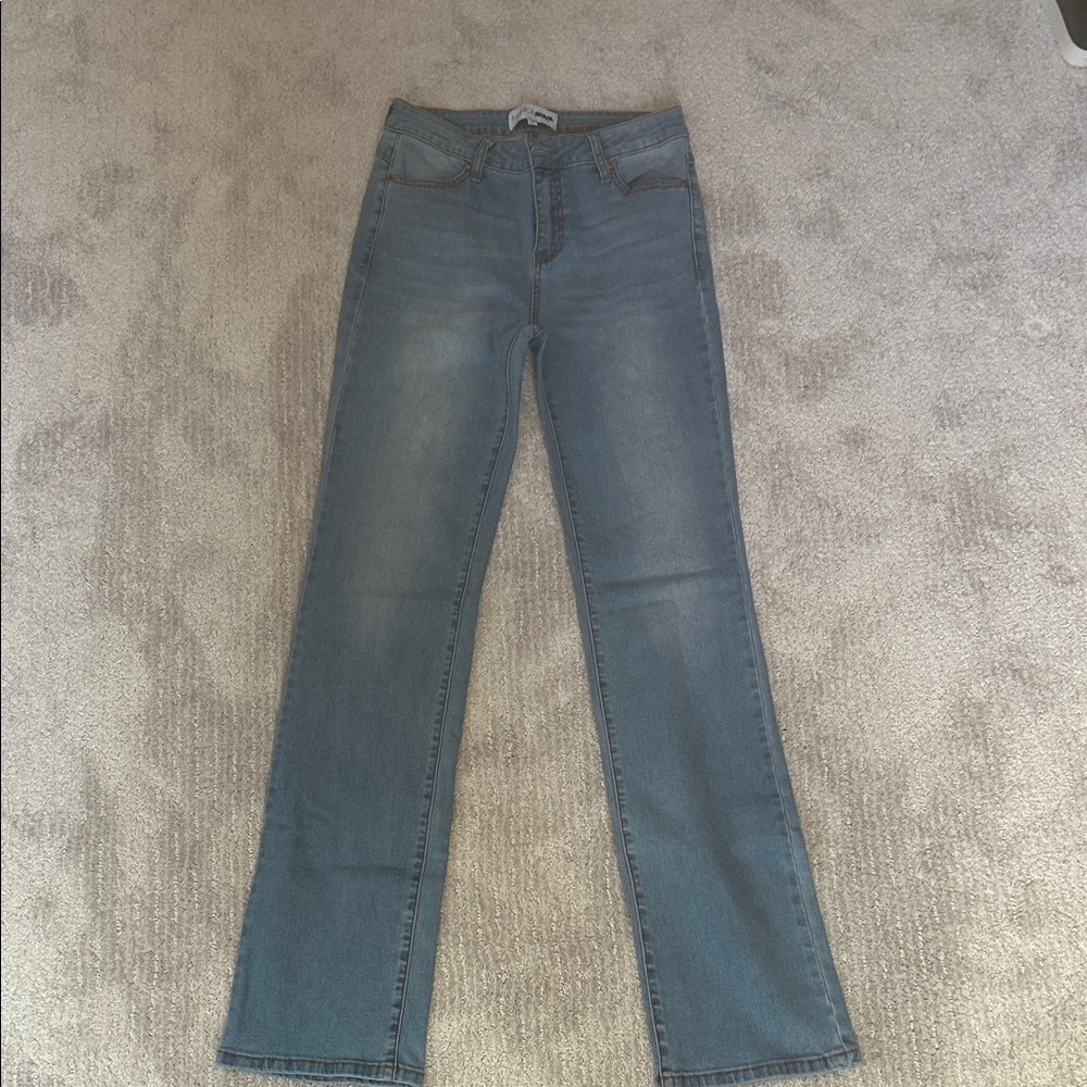 Fashion Nova Light Blue Straight Leg Jeans